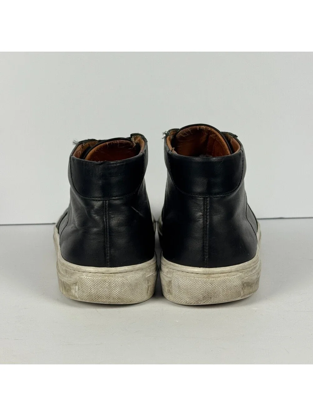 Beckett Simonon Garcia High Top Mens Size 11 Black Leather Sneakers Shoes